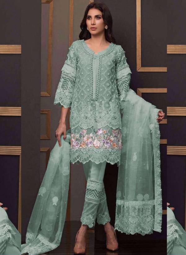 FEPIC C-1073 Latest Festive Wear Butterfly Net Embroidery With Hand work Pakistani Salwar Suits Collection